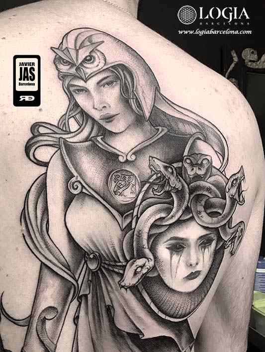 medusa symbol of protection tattoo